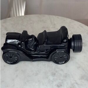 New VTG  Avon Collectible Car Cologne Bottle Black Glass Excalibur‎ After Shave